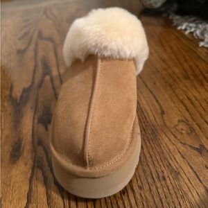 UGG Tan and Cream Women's Slippers